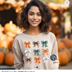 Fall coquette graphic crew neck‎ unisex sizing